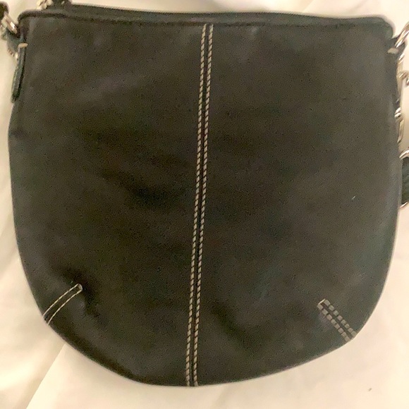 Black leather crossbody bag - Picture 2 of 2